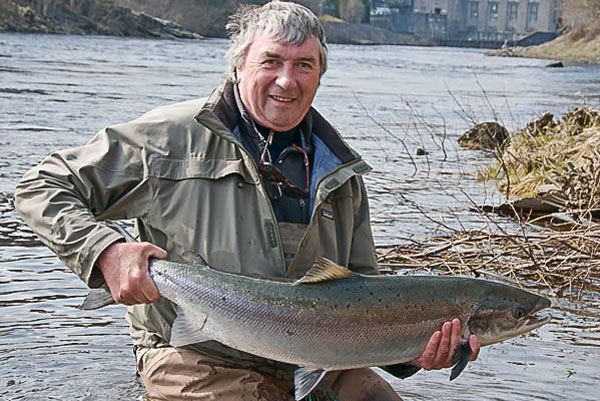 Ally Gowans with salmon